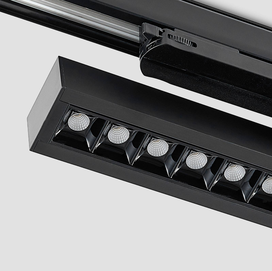 Projecteur pour rail électrique en aluminiumLED