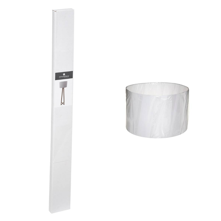 Lampadaire trépied bois de pin et coton MOLU