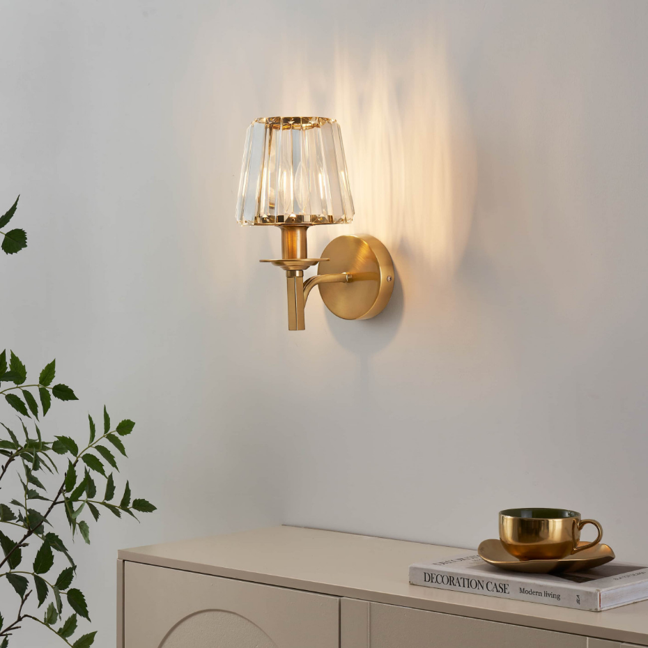 Applique luxueuse métal et cristal - ODRINA