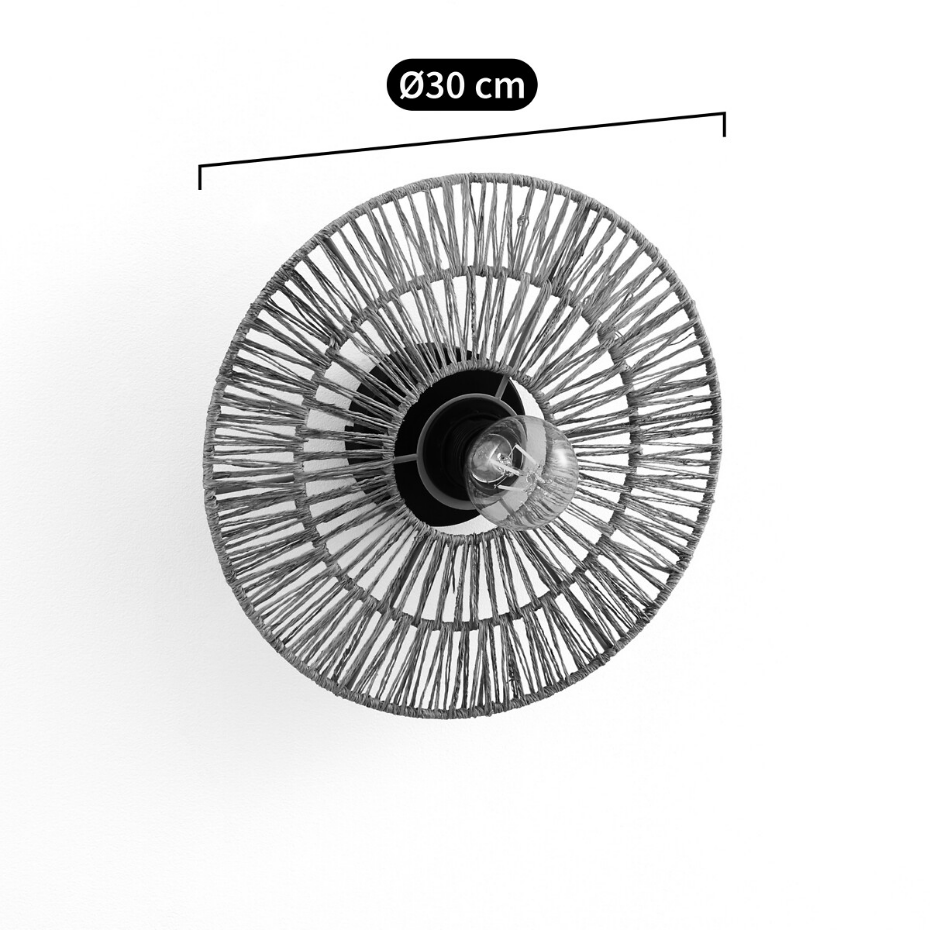 Applique ou plafonnier, rond, diamètre 30 cm, YAKU