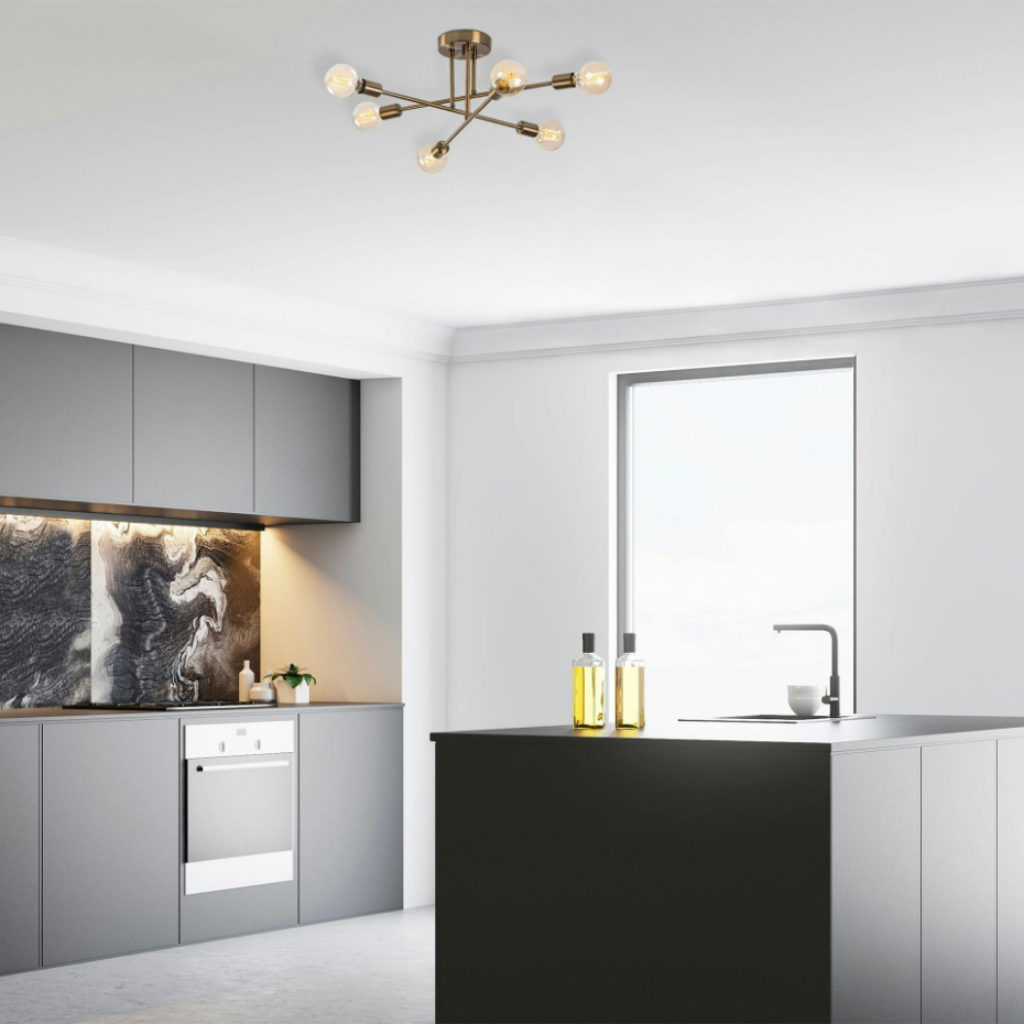 Plafonnier design 6 lampes MARATEA