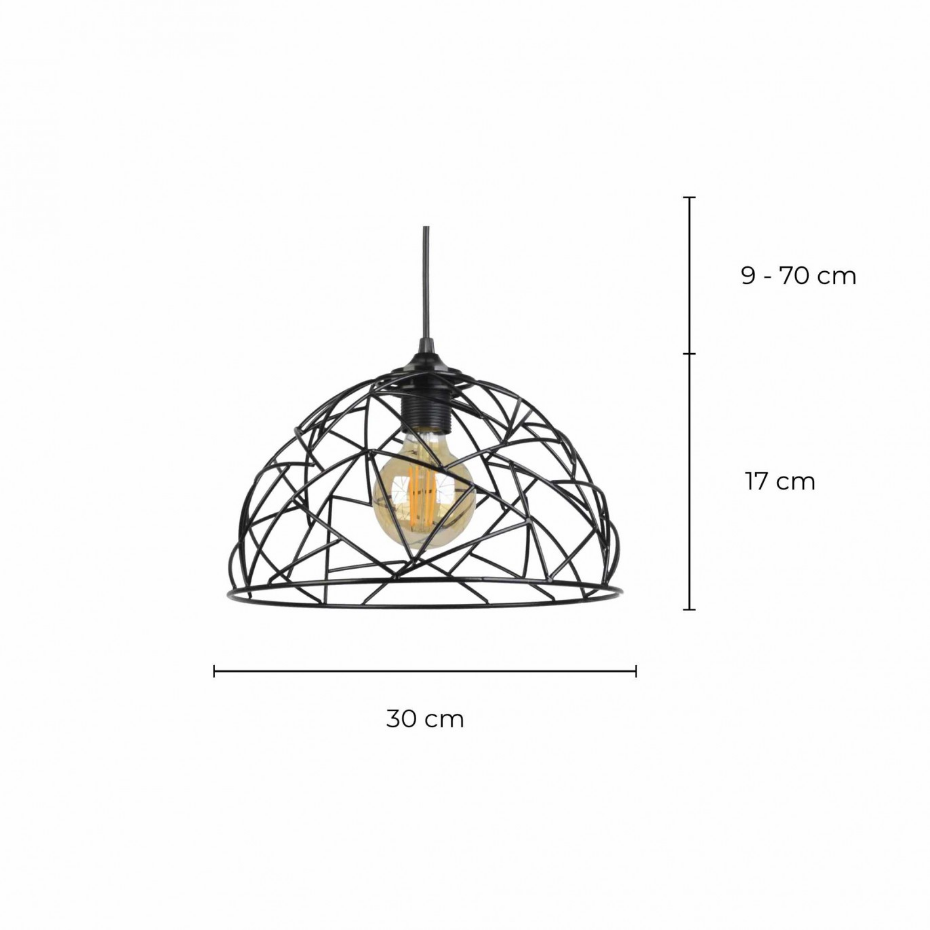 Suspension en métal filaire petit modèle, OSTANE
