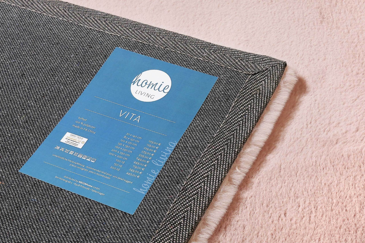 Tapis salon très douillet en microfibre ,  Vita
