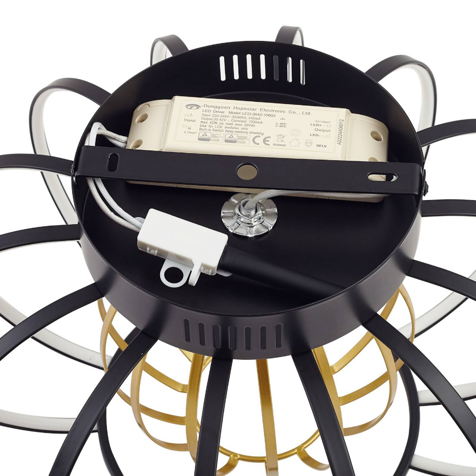 Plafonnier en métal moderneLED, Birger
