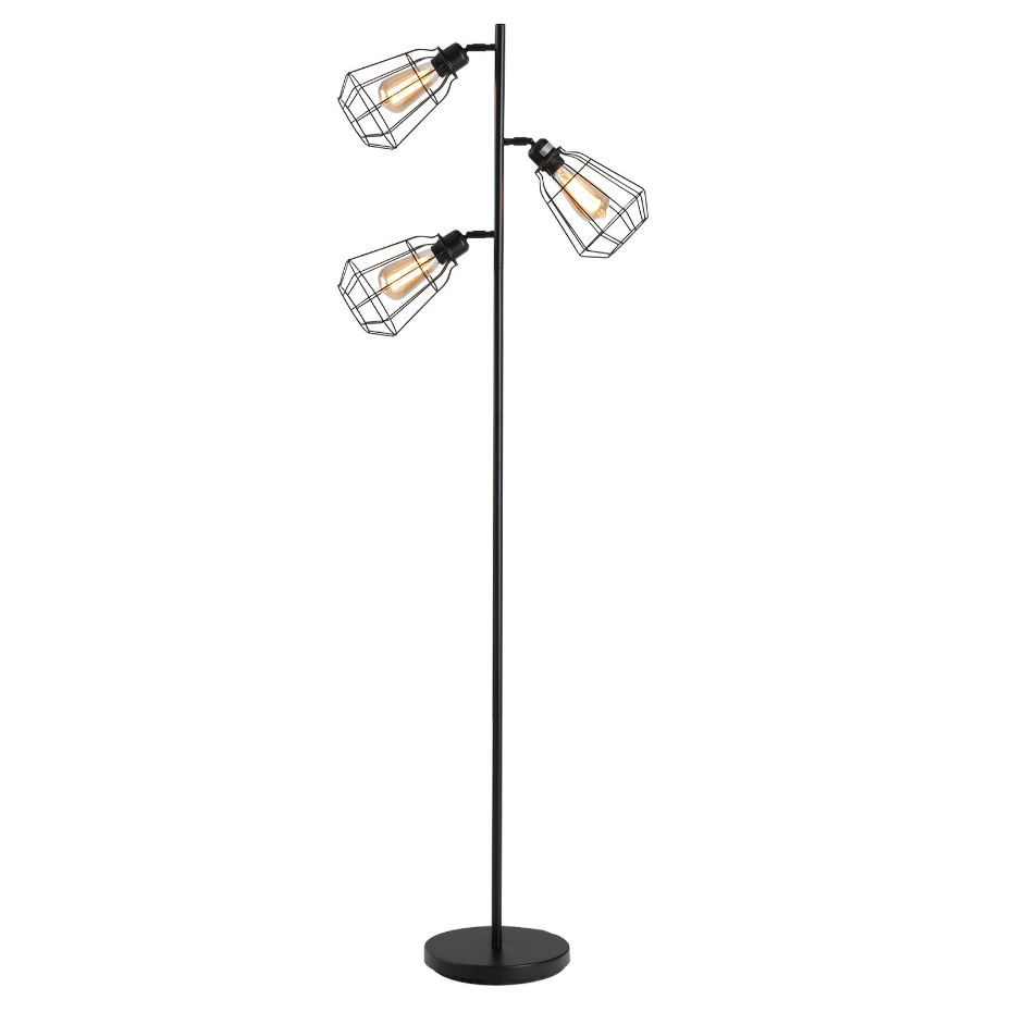 Lampadaire design industriel 3 abat-jours
