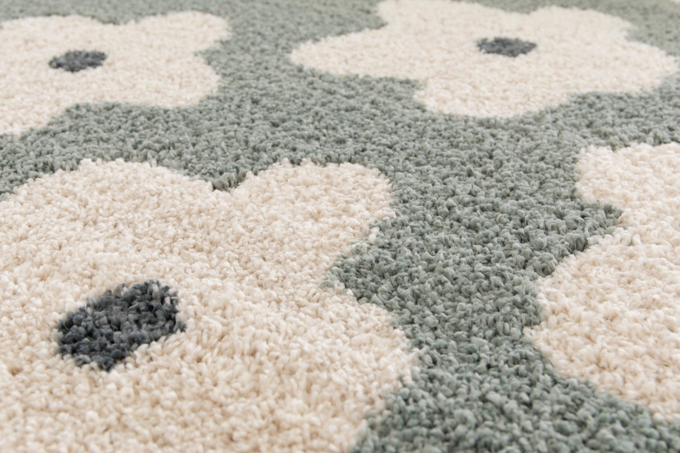 Tapis enfant épais et confortable FLEURS