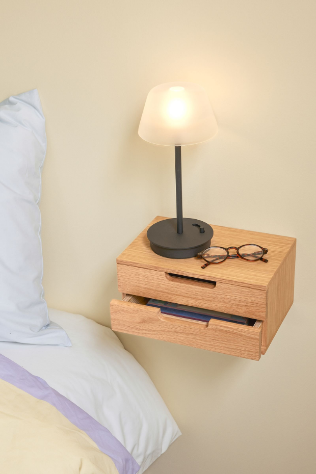 Lampe portable en verre et fer SALON