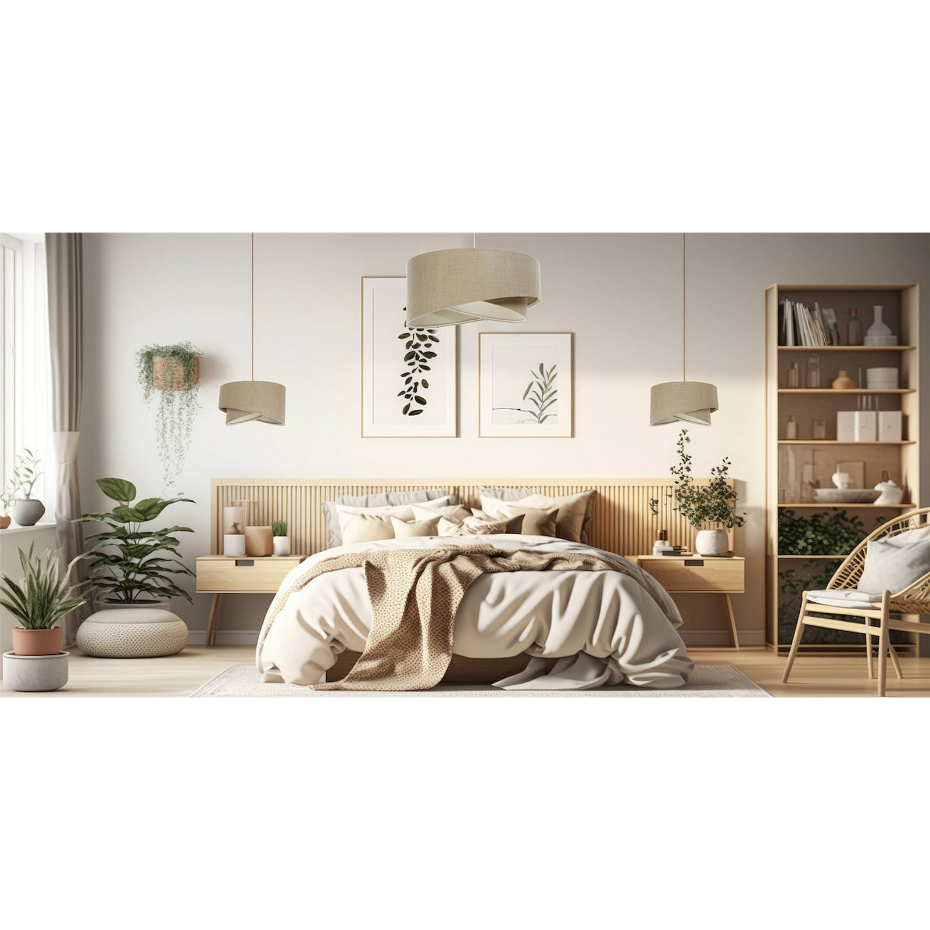 Suspension en corde ronde Boho
