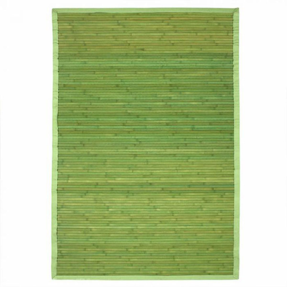 Tapis en bambou larges lattes ganse SOLO BAMBOO