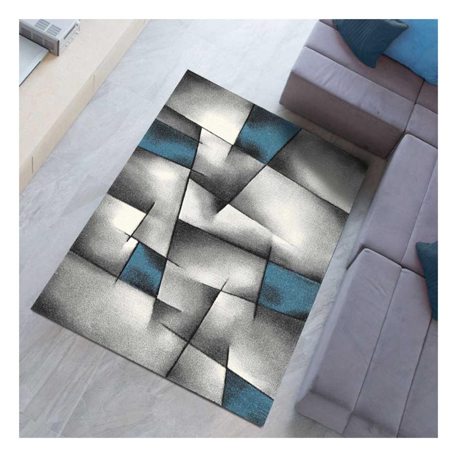 Tapis entrée tissé motif géométrique LYN8 ULTIMA