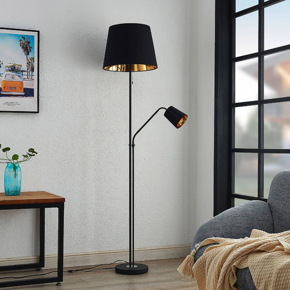 Lampadaire en métal moderne, Efalia