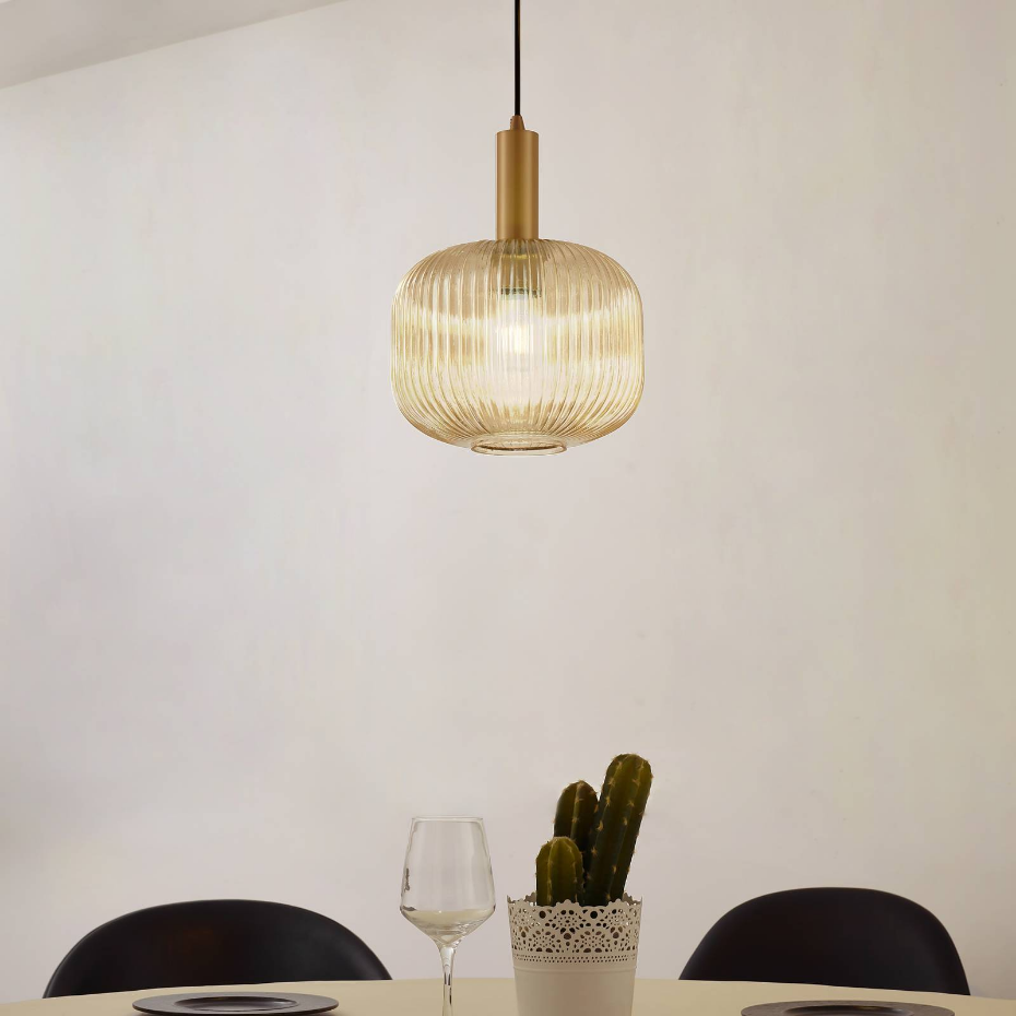 Suspension en verre vintage, Doroteo