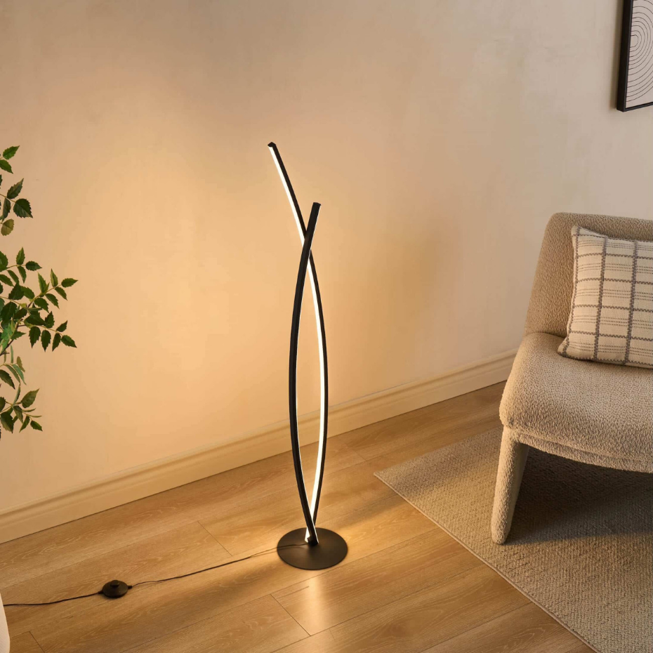 Lampadaire LED design entrelacé - ELZO