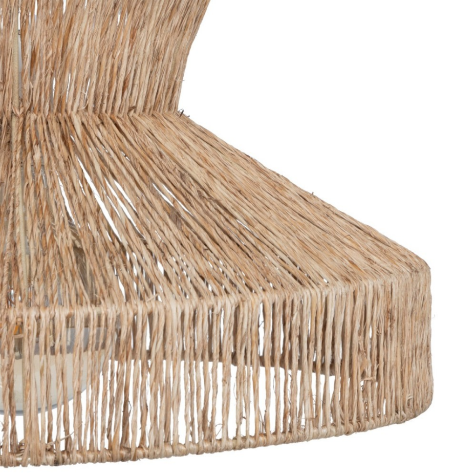 Suspension diamètre 38  en métal et jute