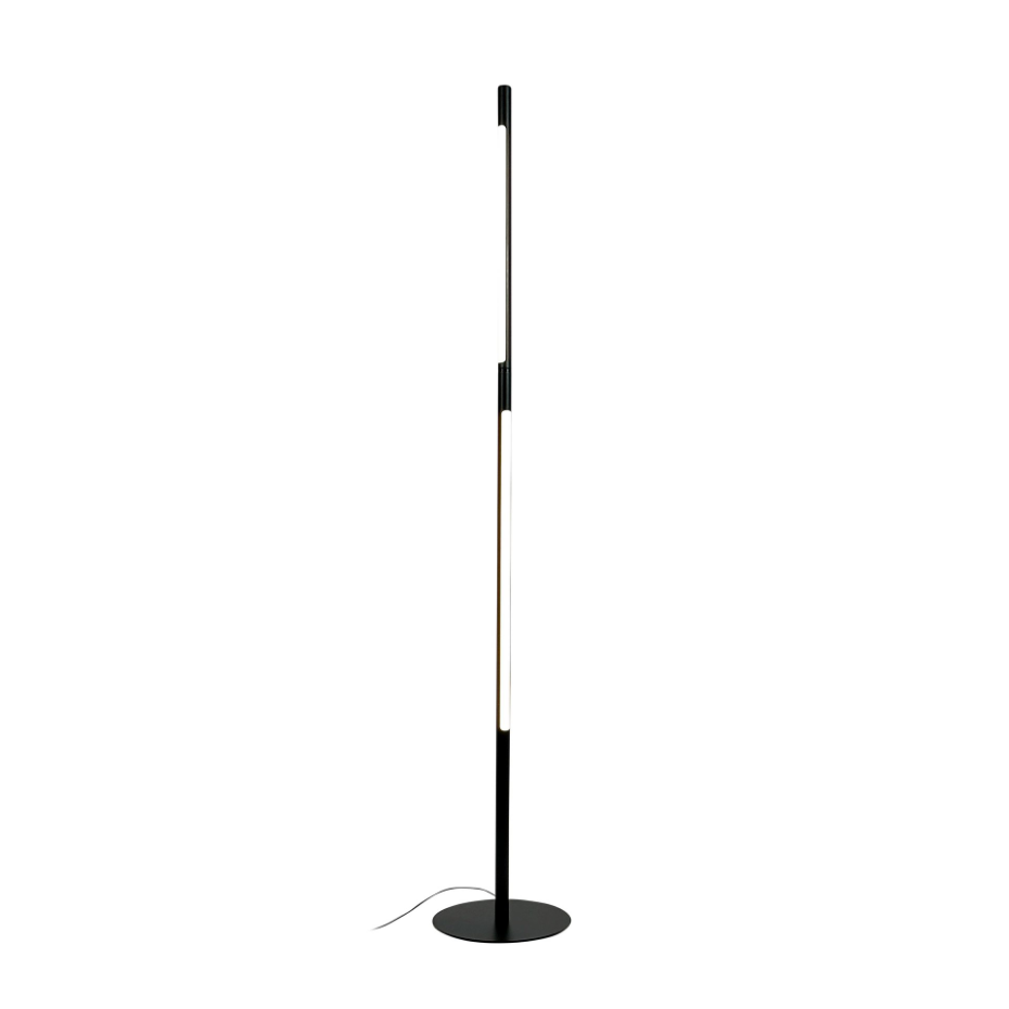 Lampadaire en métal noir Vagner