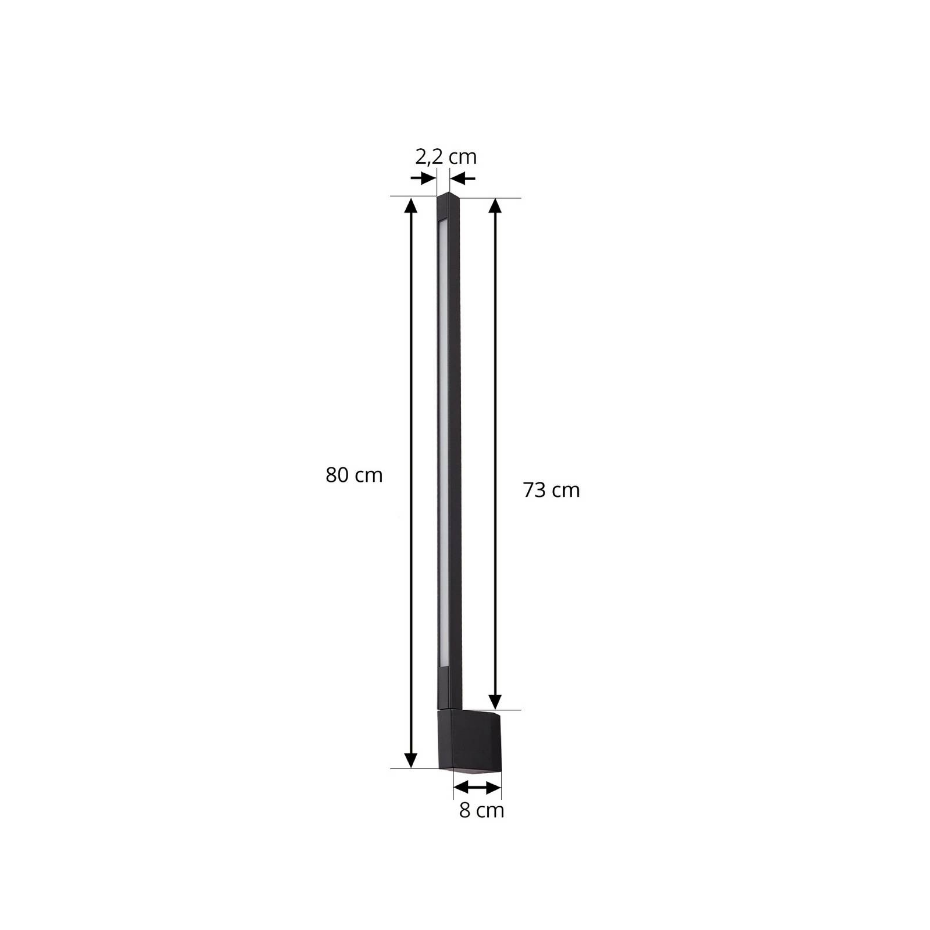 Applique extérieure en aluminium moderneLED