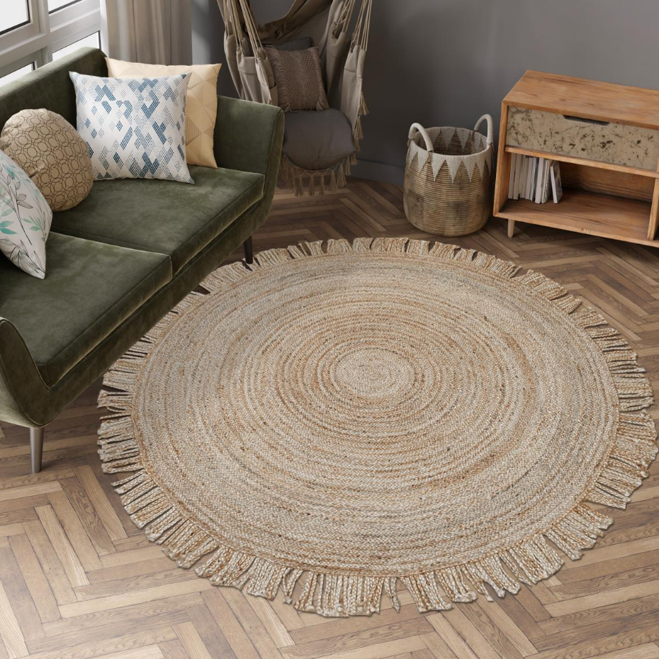 Tapis rond JT SATCH , tapis jute artisanal