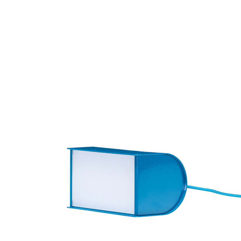 Lampe de table en fer et verre BOOK