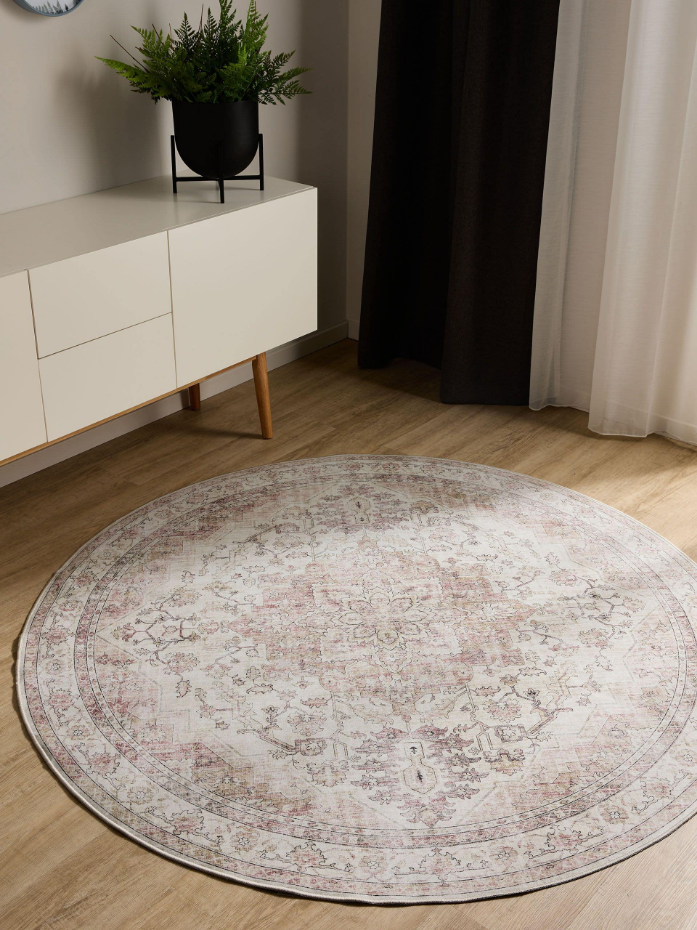 Tapis rond lavables GEORGE