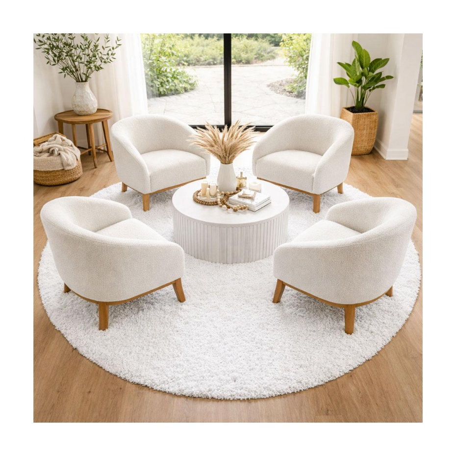 Tapis poils longs shaggy tissé motif uni UNI L