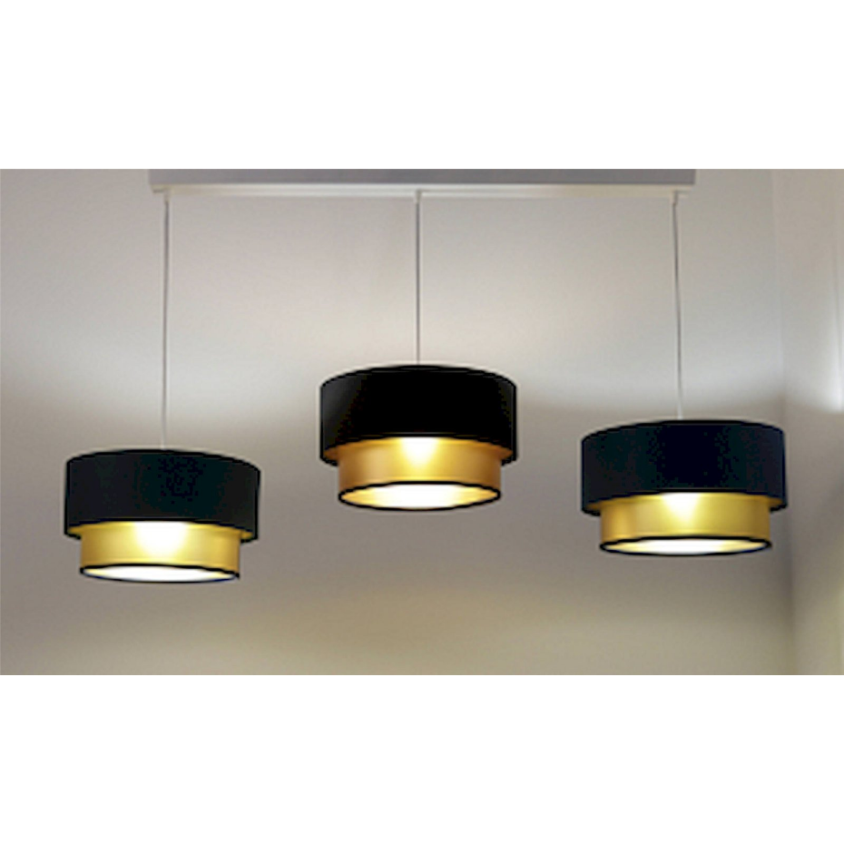 Suspension rectangulaire en tissu Duo ellegant