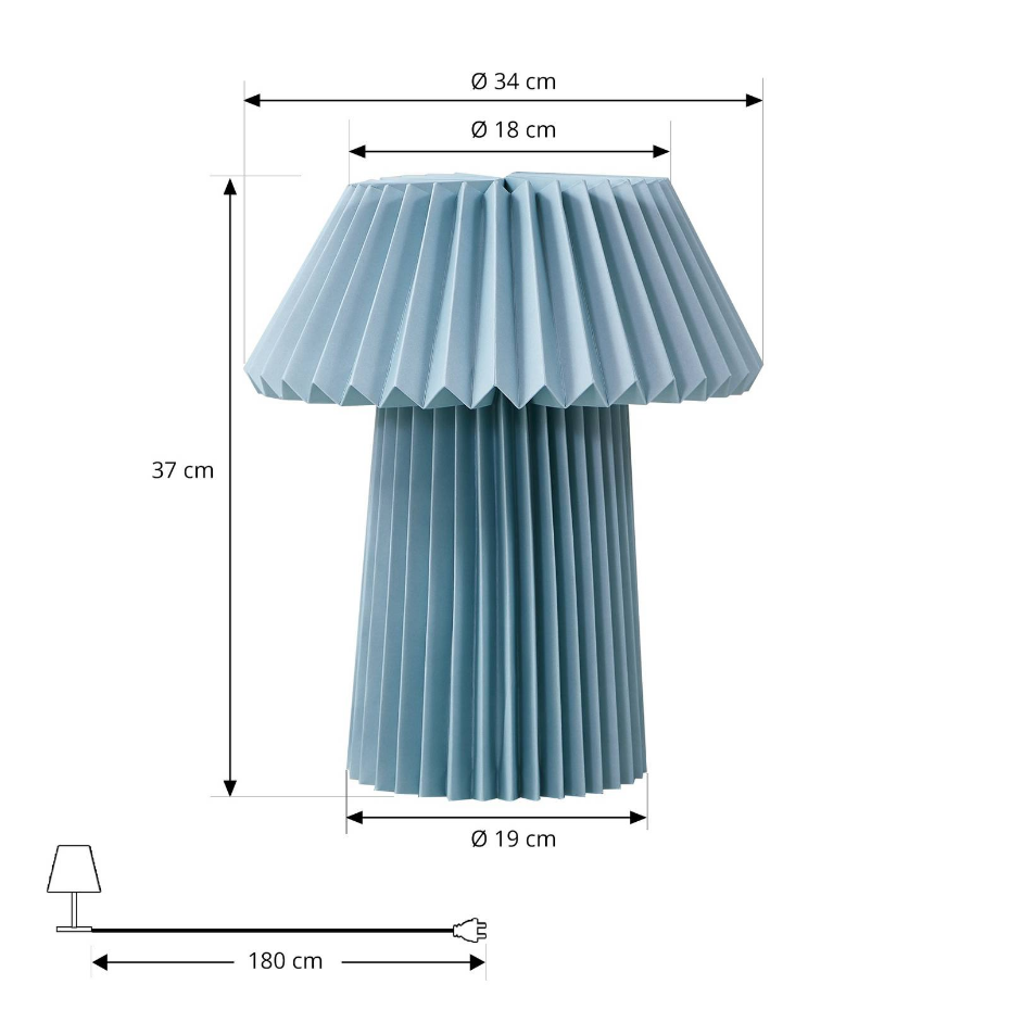 Lampe à poser en papier, Magali