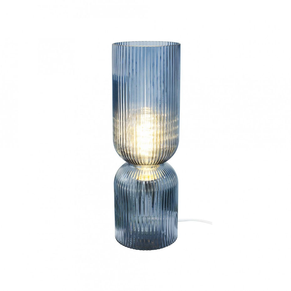 Lampe à poser en verre strié, CHARMY