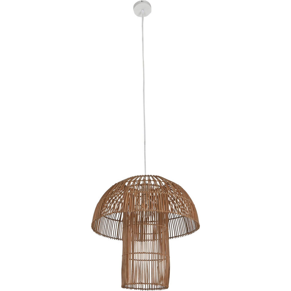 Suspension en rotin forme champignon Urban