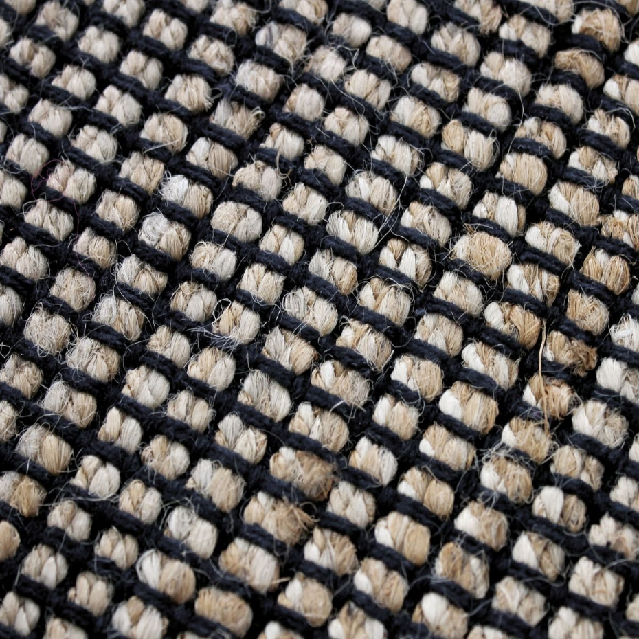 Tapis tissé en jute et coton JUTE COTON