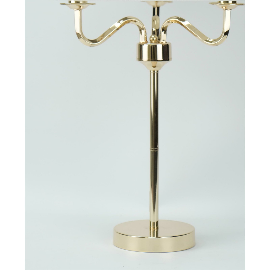 Lampe de table ronde en métal avec abat-jour