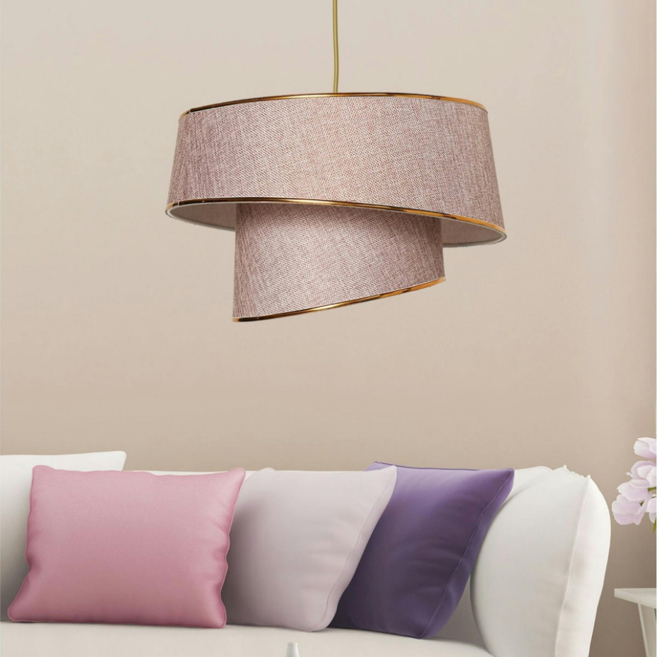 Suspension moderne - abat-jour en tissu ZURICH