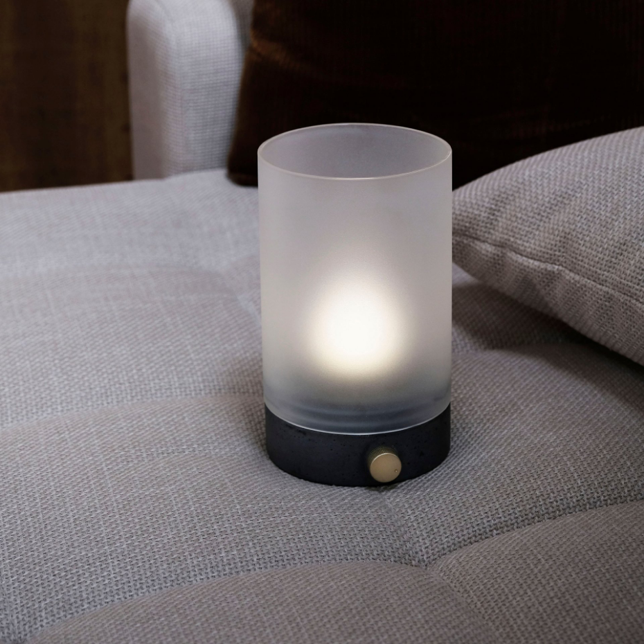 Lanterne en béton gris COZY