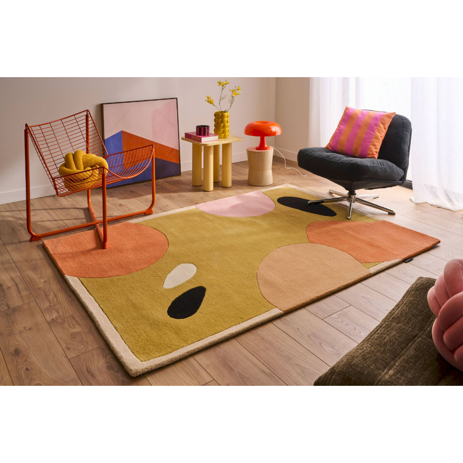 Tapis fait main en laine et coton PANTONE