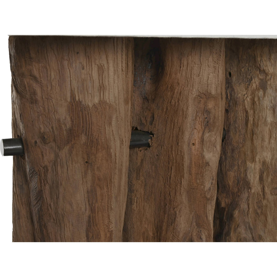 Lampe de table en bois et fer format rectangulaire Item Home Lamps 2c 24