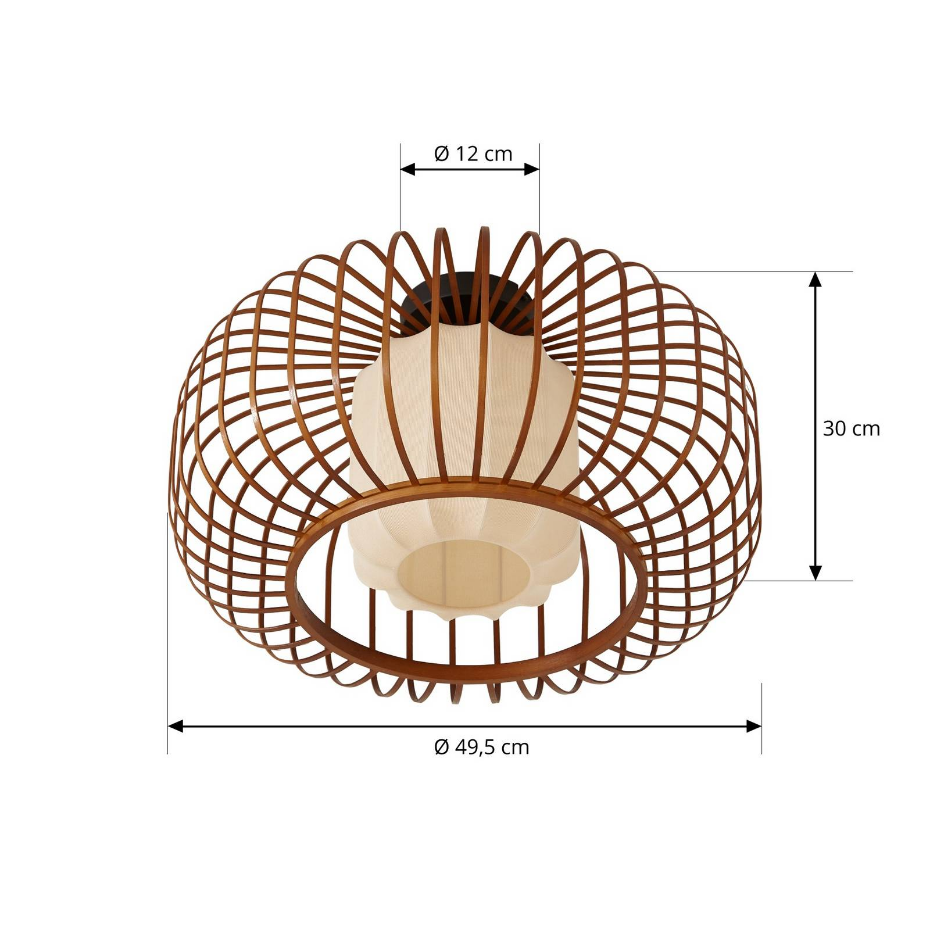 Plafonnier en bambou scandinave, Davella