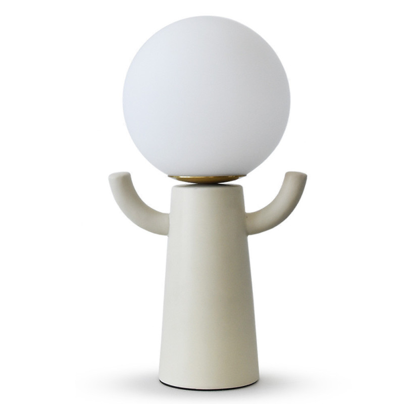 Lampe de table céramique écru Paul