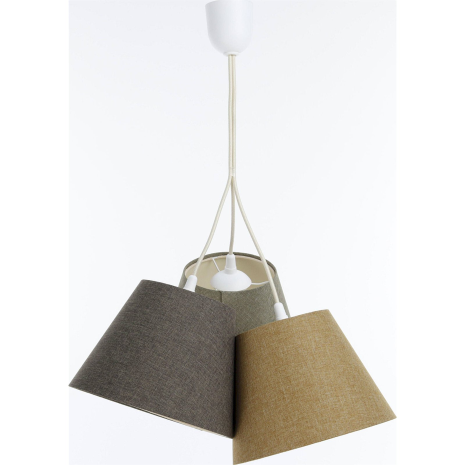 Suspension ronde en tissu pour salon ou chambre Boho Elegant