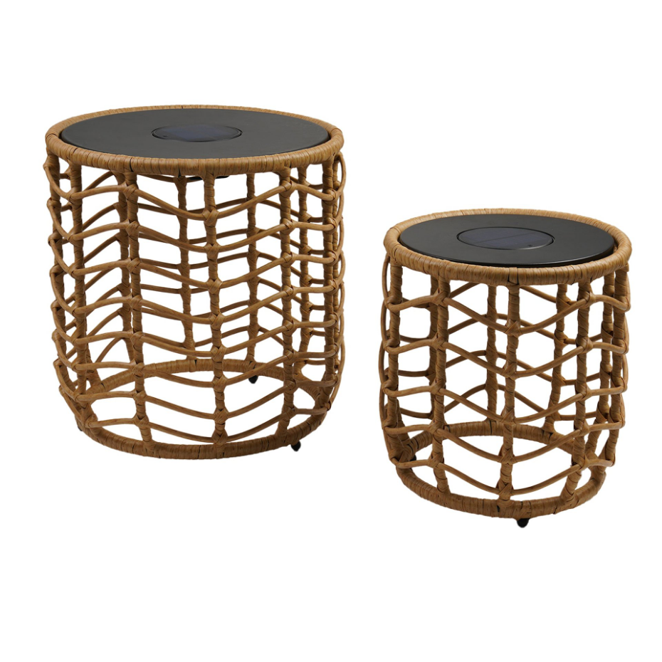 2 Table basse solaire NERITA D35/45CM