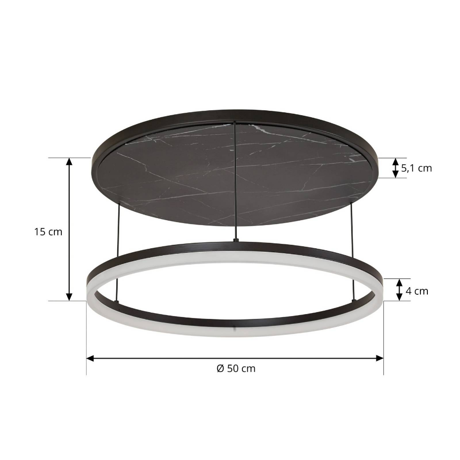 Plafonnier en métal moderneLED, Orven