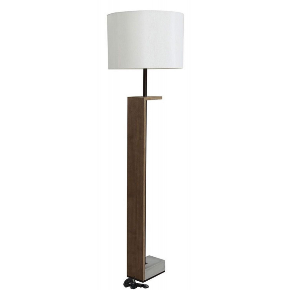 Lampadaire bois et béton - CHIC