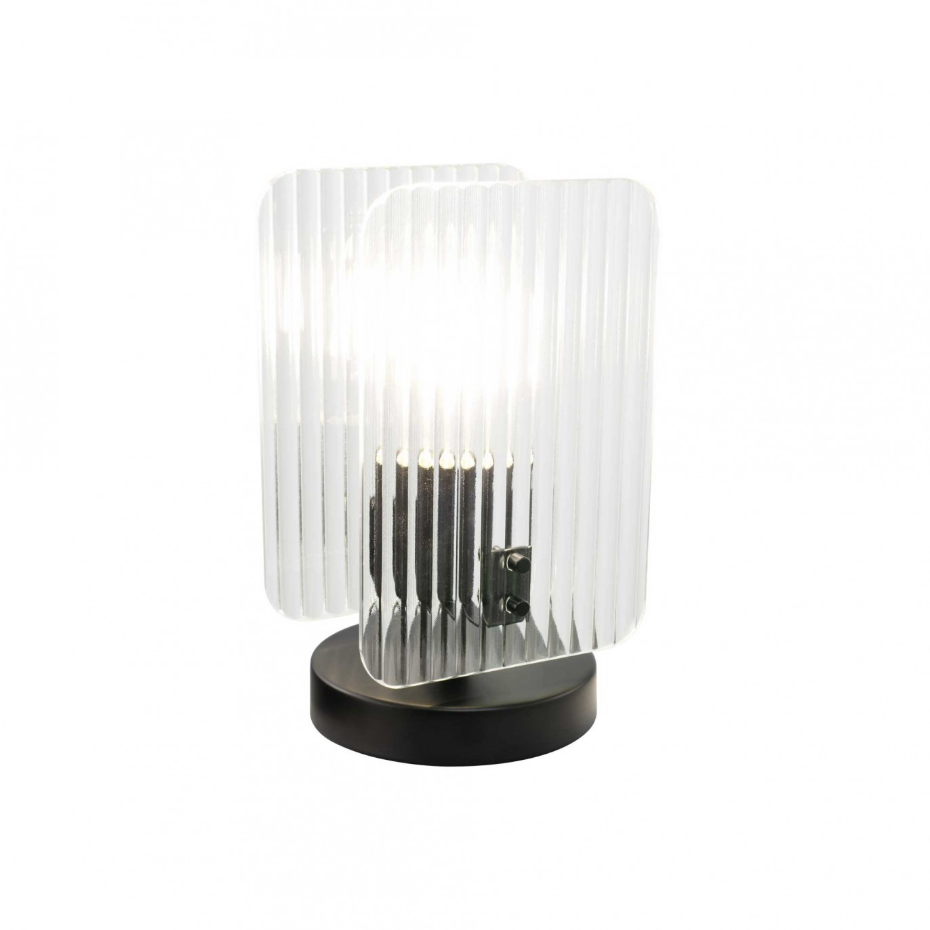 Lampe à poser en verre et métal, BOSCA