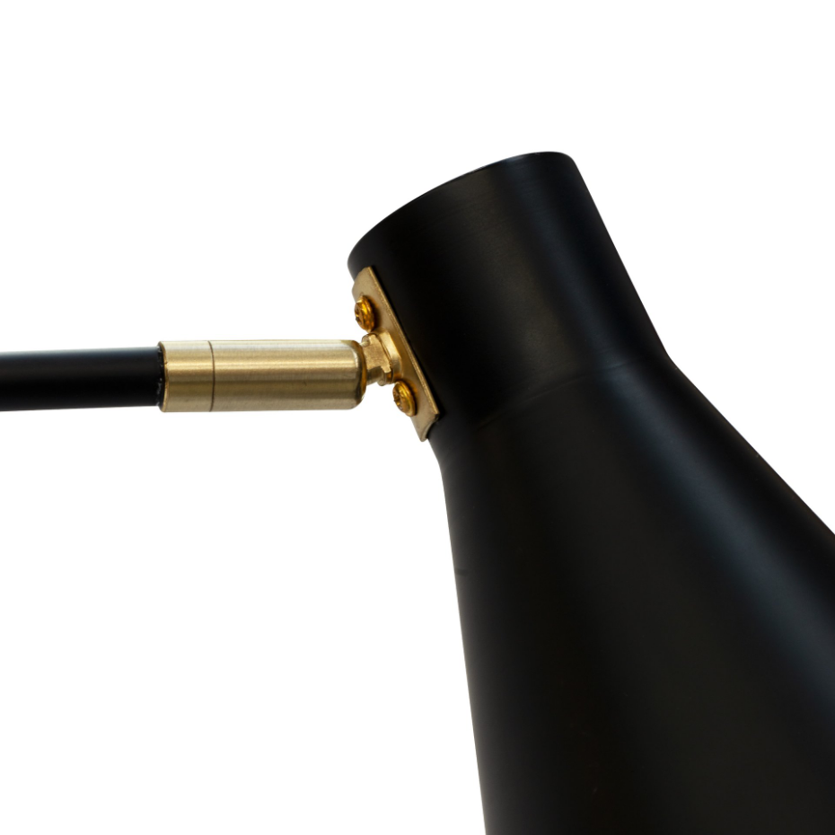 Lampadaire en métal noir MILES