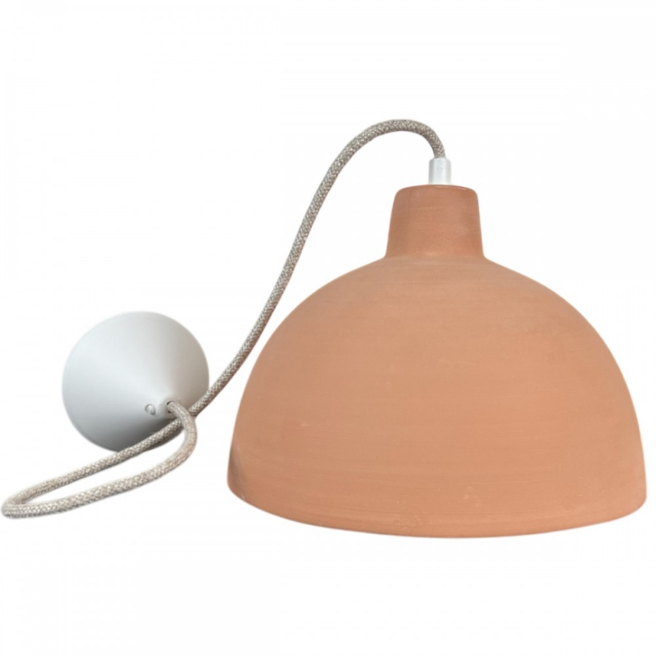 Suspension en terre cuite, CLOCHE LIN