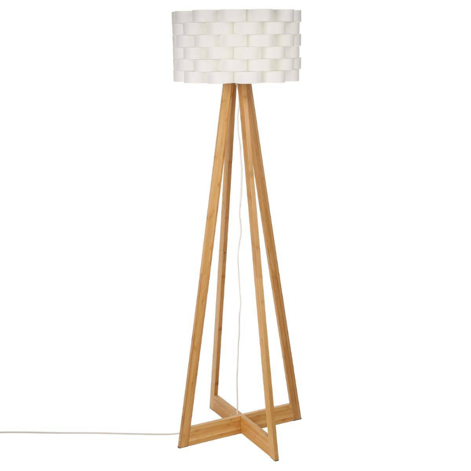 Lampadaire trépied bambou MOKI