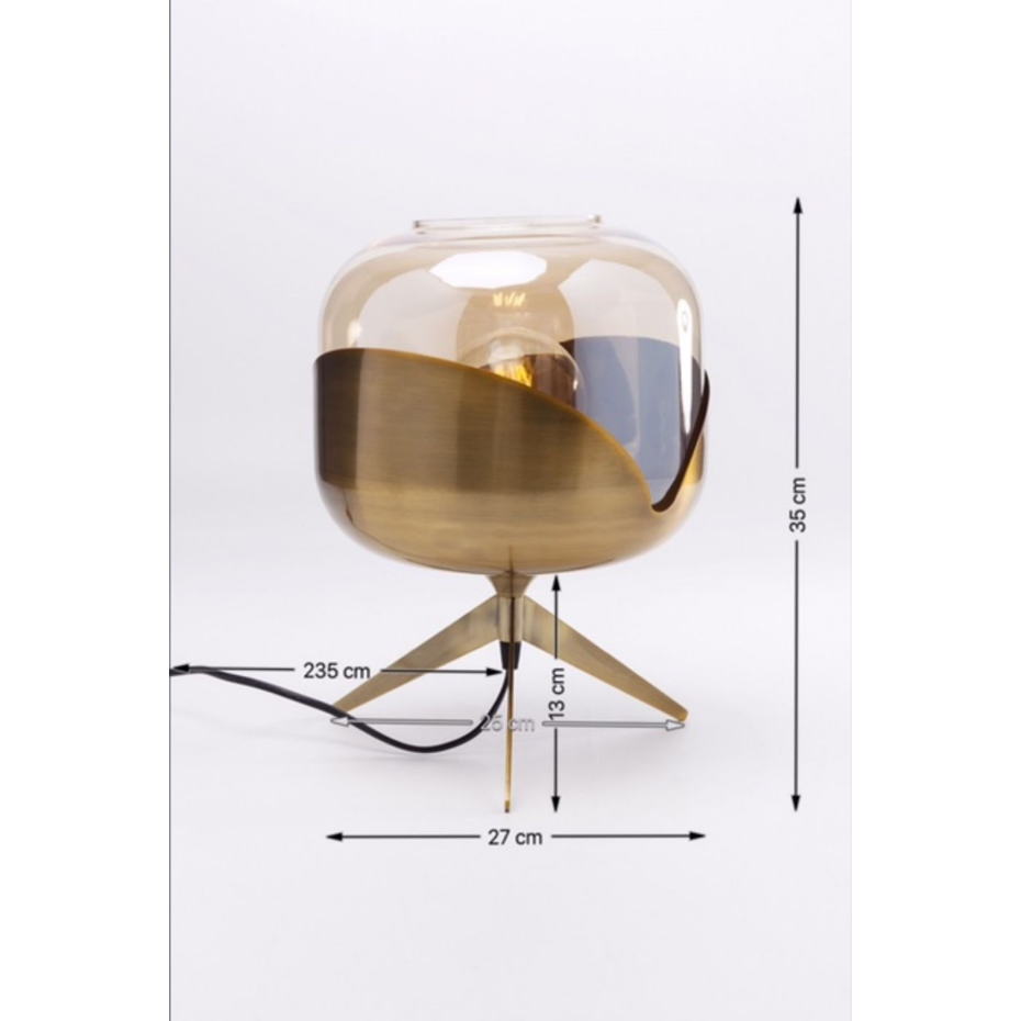 Lampe en verre et acier, GOBLET BALL