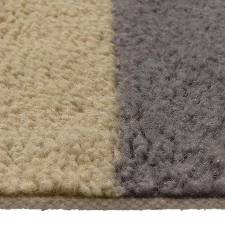 Tapis Lainable Rectangulaire Rose Fané CHROMA STRIPES