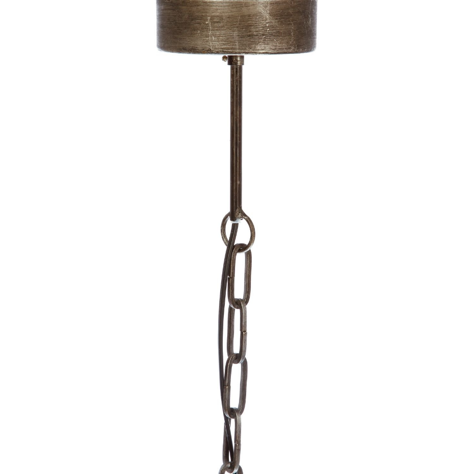 Suspension en fer Factory - Diam. 40 cm - Etain