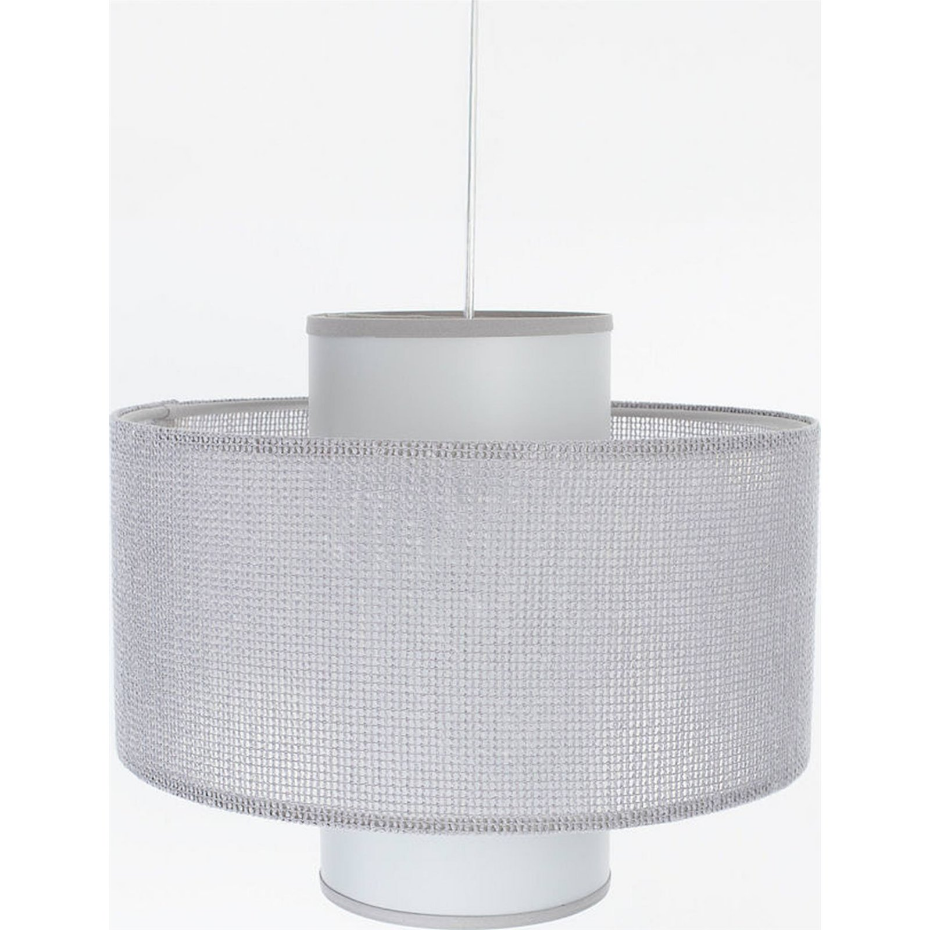 Suspension ronde en jute et lin Twin Light