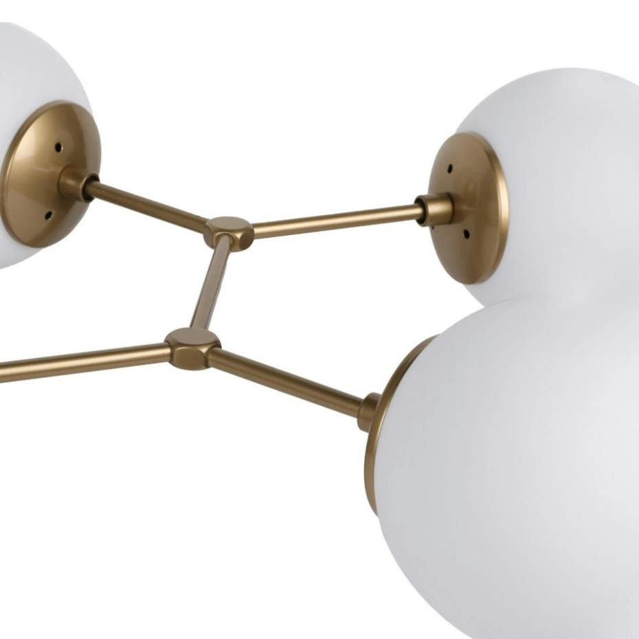 Suspension design 6 globes en verre SIERRE