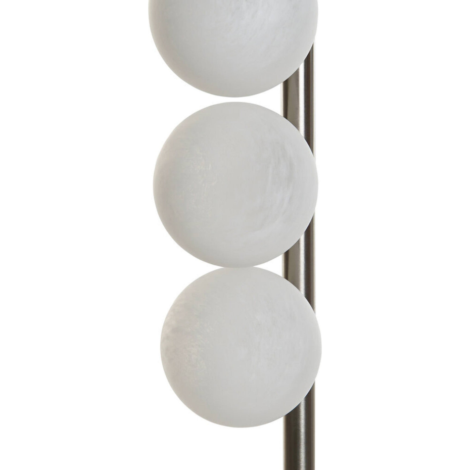 Lampadaire en métal et verre rond Moderno